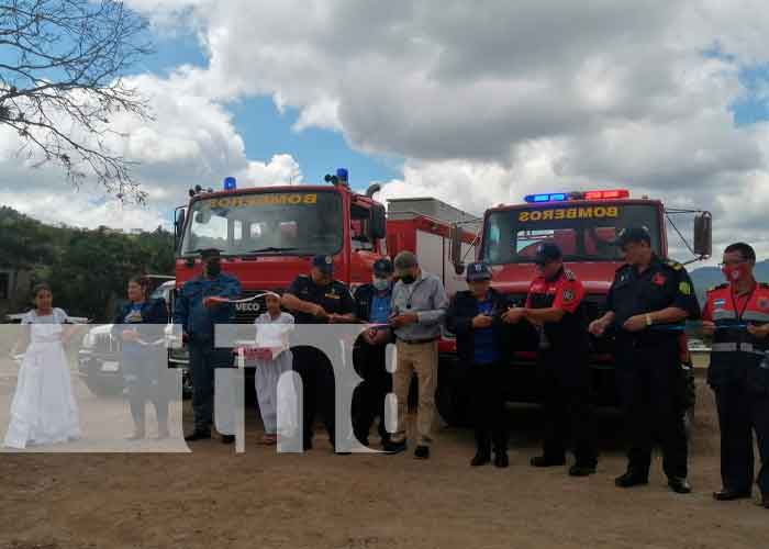 Nicaragua: Political authorities and the Ministry of the Interior inaugurated a basic fire station in the municipality of San Sebastian de Yali, Jinotega